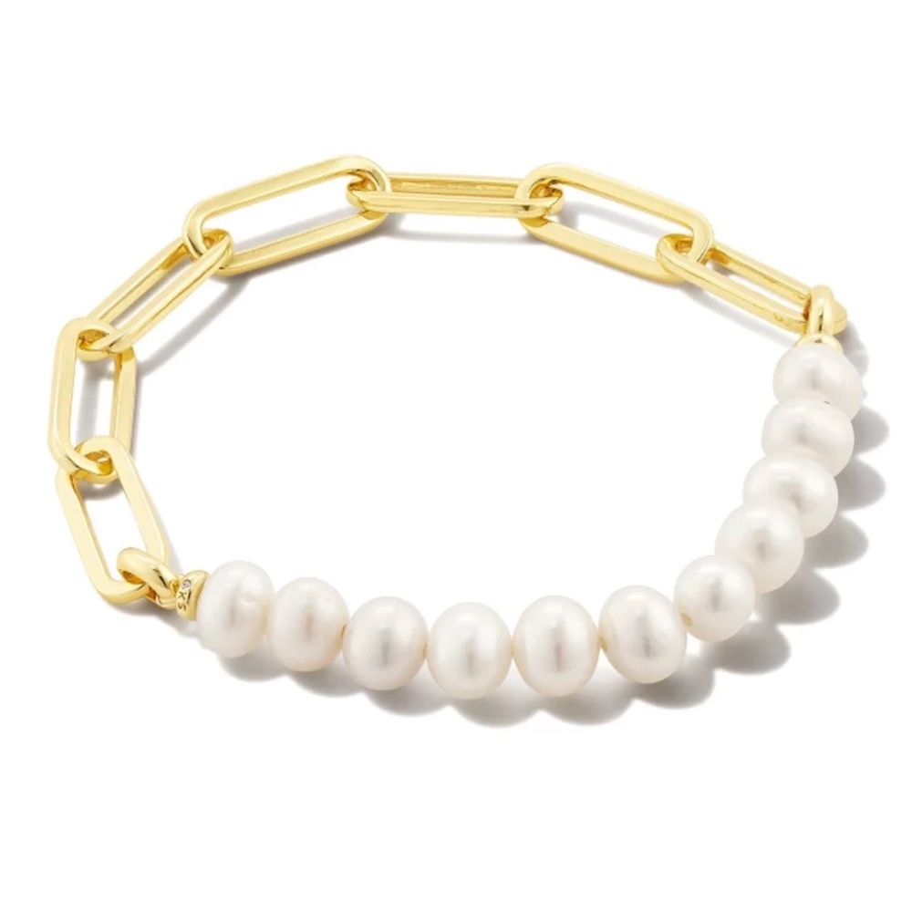 Kendra Scott Gold and White Bracelet